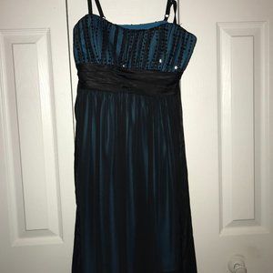 black and blue homecoming dress